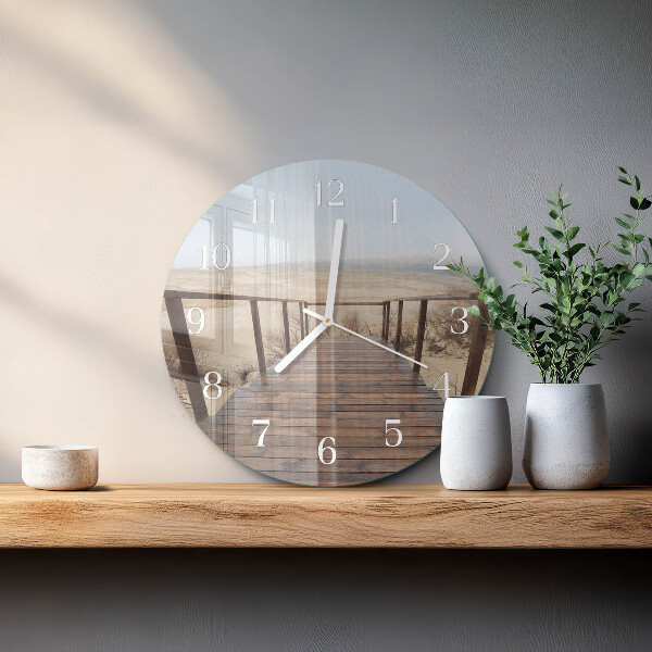 Glas wanduhr Pier