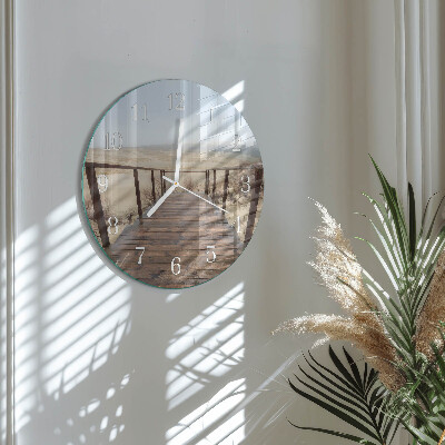 Glas wanduhr Pier