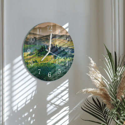 Glas wanduhr Landschaft