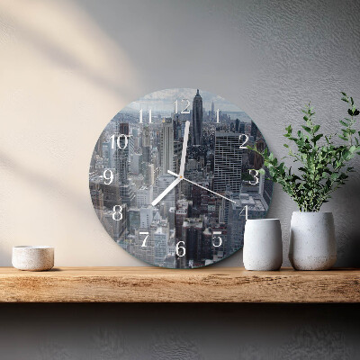 Glas wanduhr Horizont