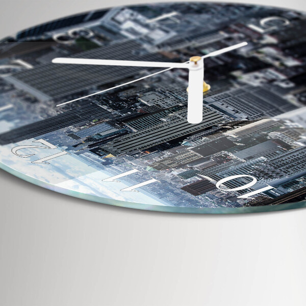 Glas wanduhr Horizont