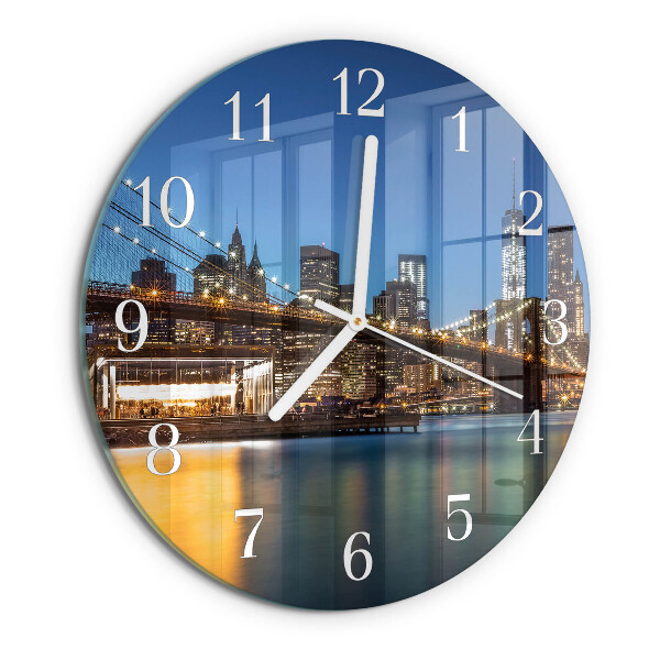 Glas wanduhr Horizont