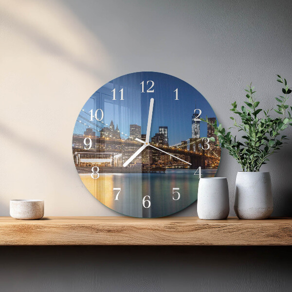Glas wanduhr Horizont