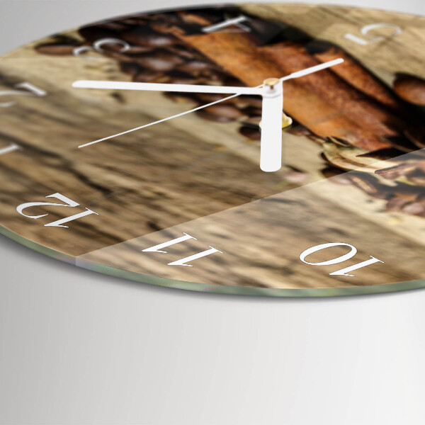 Glas wanduhr Anis-Zimt
