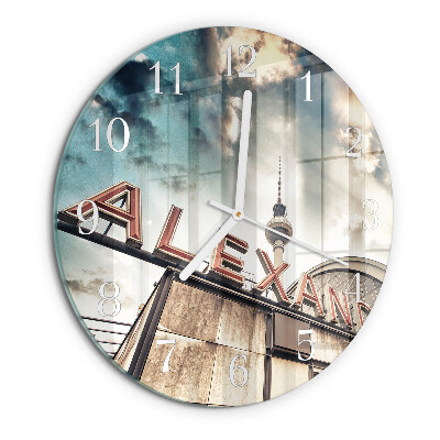 Glas wanduhr Alexanderplatz