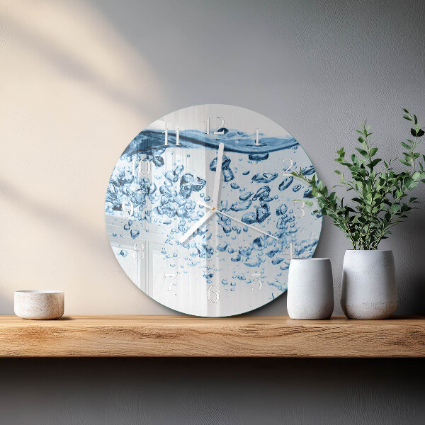 Glas wanduhr Wasser