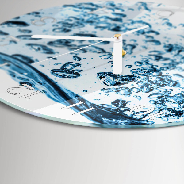 Glas wanduhr Wasser