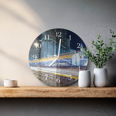 Glas wanduhr Horizont
