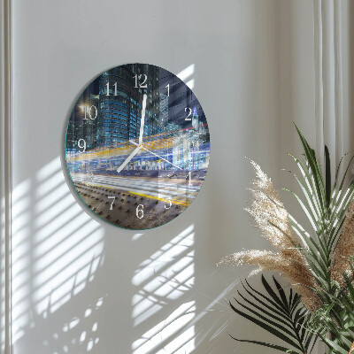 Glas wanduhr Horizont