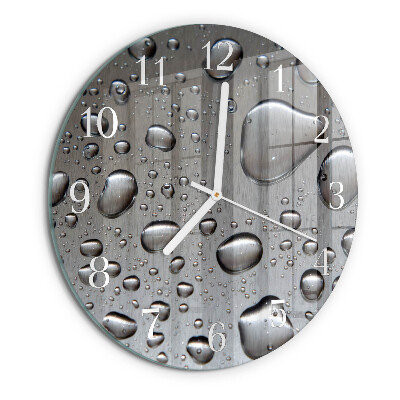 Glas wanduhr Tropfen