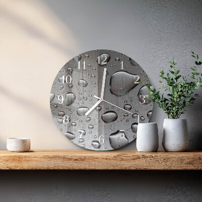 Glas wanduhr Tropfen