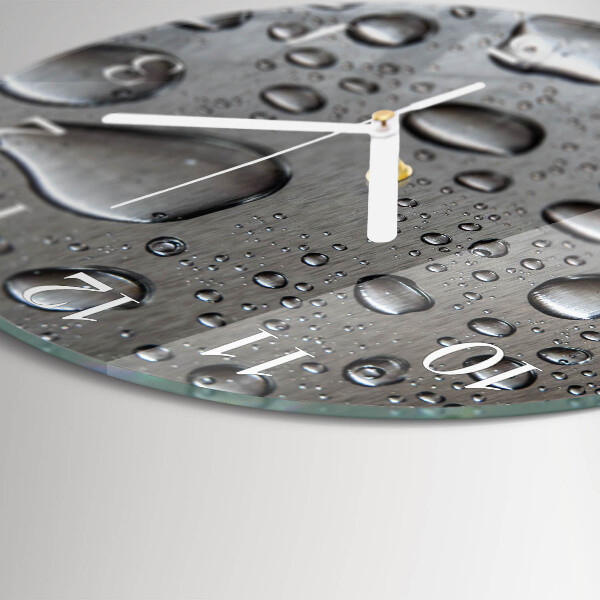 Glas wanduhr Tropfen