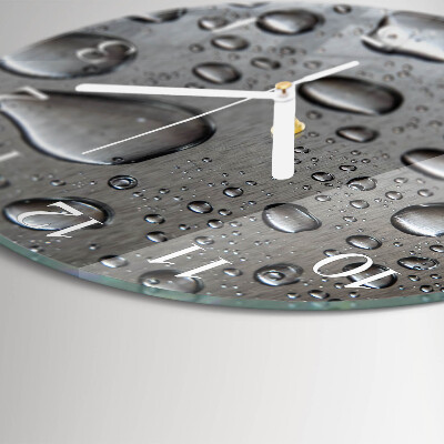Glas wanduhr Tropfen