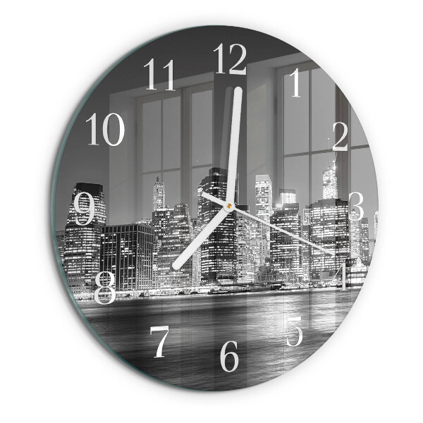 Glas wanduhr Horizont