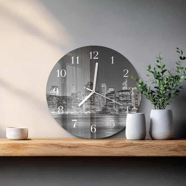 Glas wanduhr Horizont