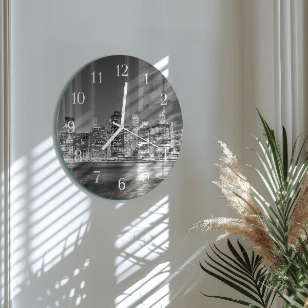 Glas wanduhr Horizont