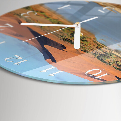 Glas wanduhr Wüste