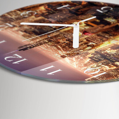 Glas wanduhr Horizont