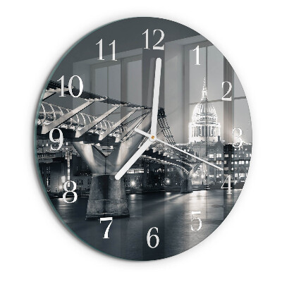 Glas wanduhr Horizont