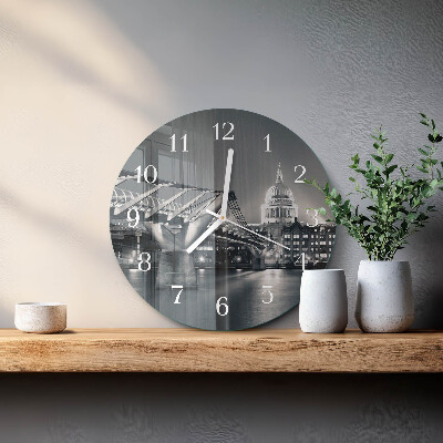 Glas wanduhr Horizont