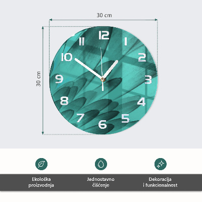 Glas wanduhr Horizont