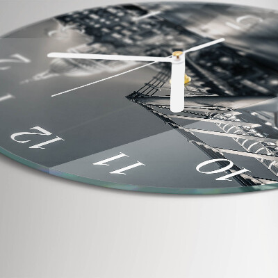 Glas wanduhr Horizont