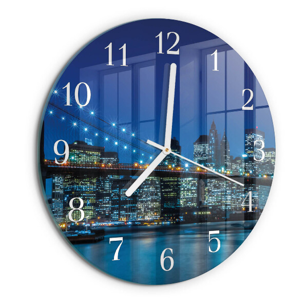 Glas wanduhr Horizont
