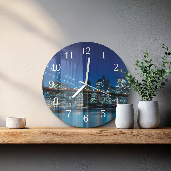 Glas wanduhr Horizont