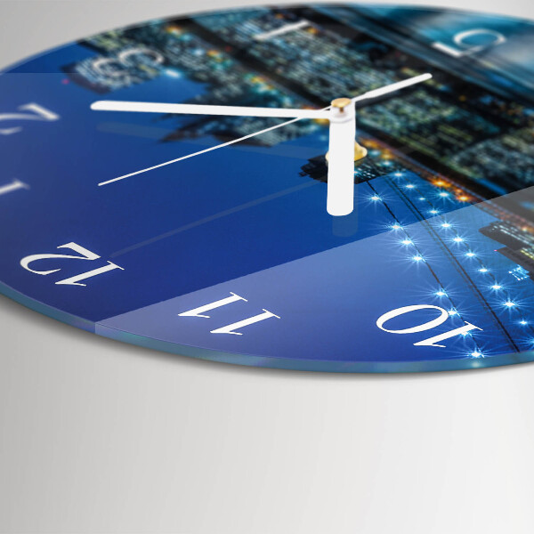 Glas wanduhr Horizont