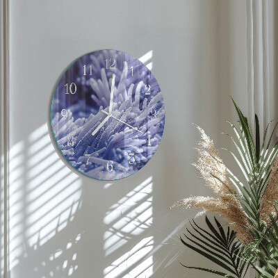 Glas wanduhr Anemone