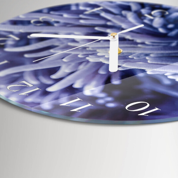 Glas wanduhr Anemone