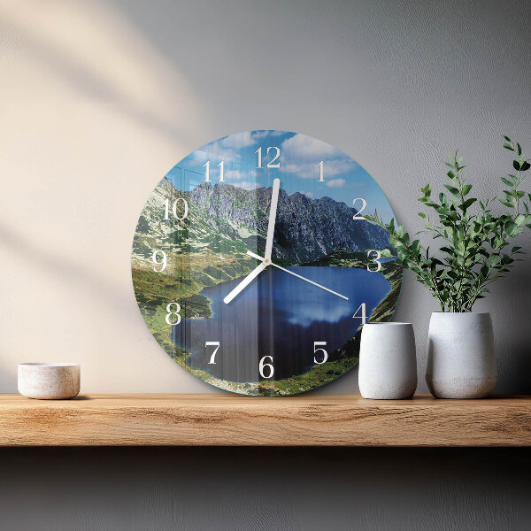 Glas wanduhr Morskie Oko