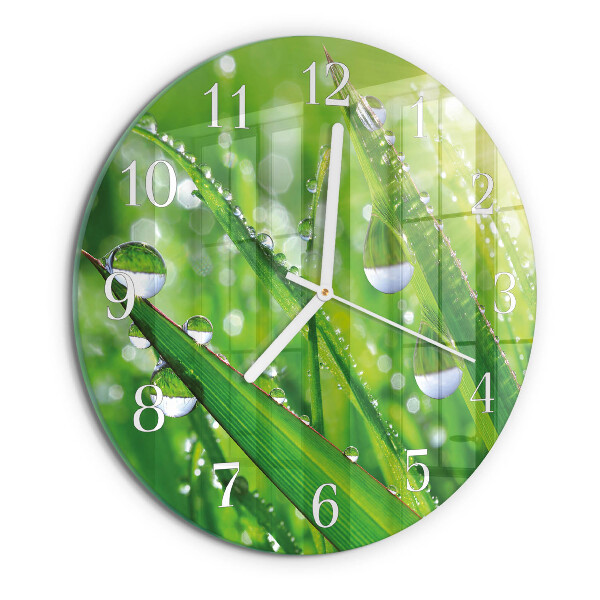 Glas wanduhr Tau