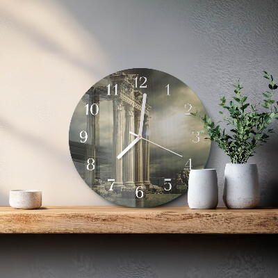 Glas wanduhr Akropolis