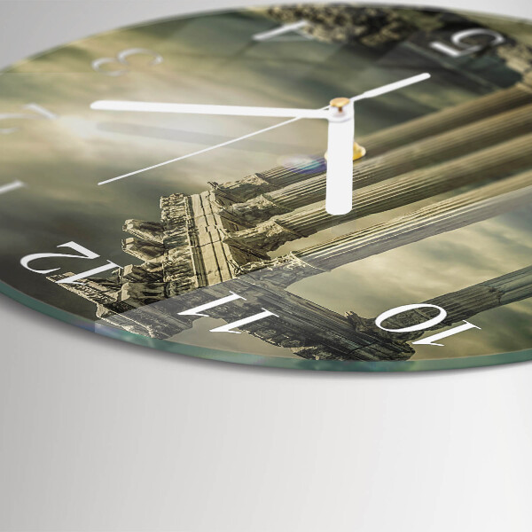Glas wanduhr Akropolis