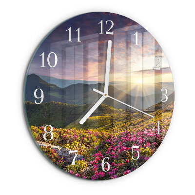 Glas wanduhr Landschaft