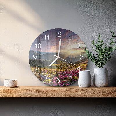 Glas wanduhr Landschaft