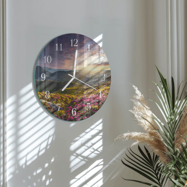 Glas wanduhr Landschaft