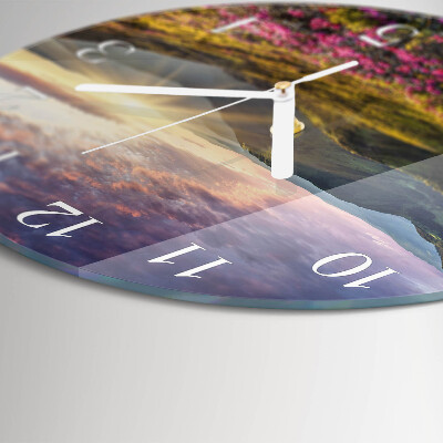 Glas wanduhr Landschaft