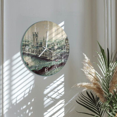 Glas wanduhr London