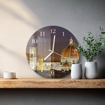 Glas wanduhr Basilika