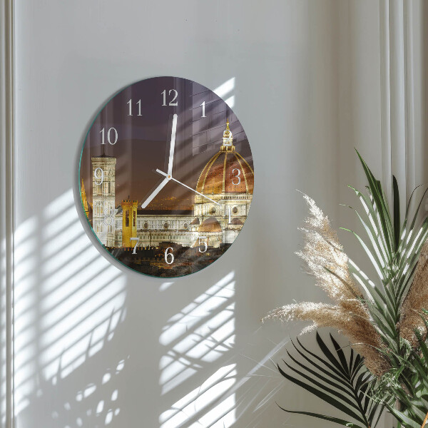Glas wanduhr Basilika