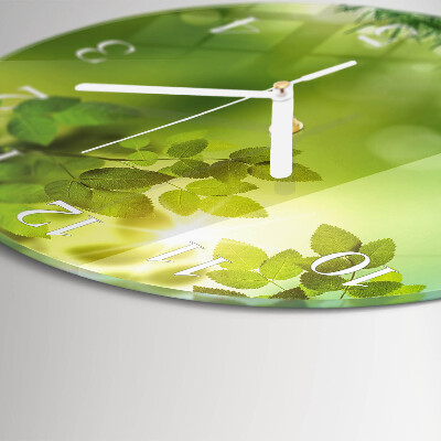 Glas wanduhr Frühling