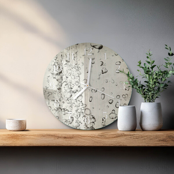 Glas wanduhr Tropfen