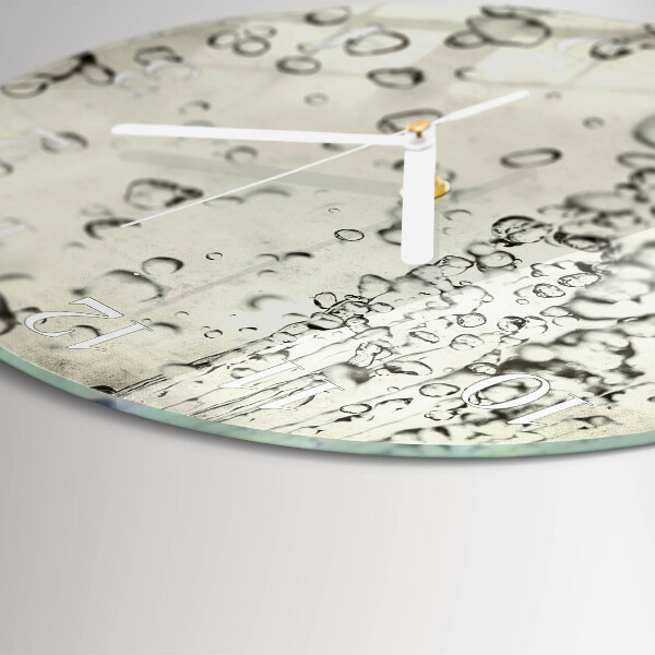 Glas wanduhr Tropfen