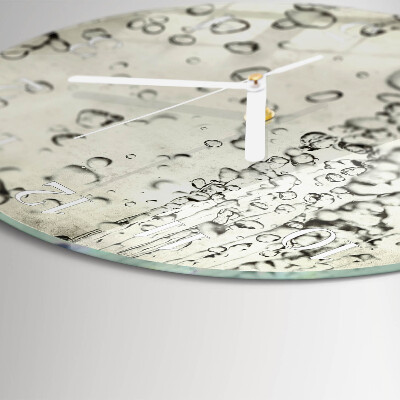 Glas wanduhr Tropfen