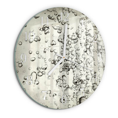Glas wanduhr Tropfen