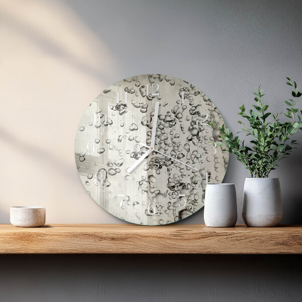 Glas wanduhr Tropfen