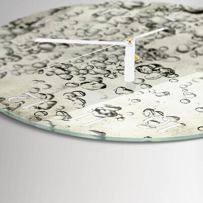 Glas wanduhr Tropfen