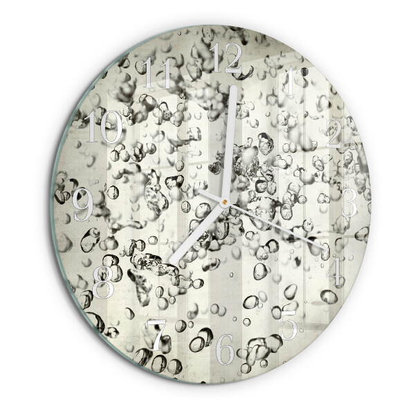 Glas wanduhr Tropfen